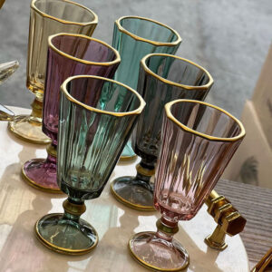 Colored Glass Goblet