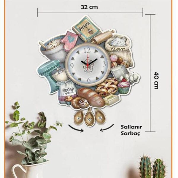 Baking Wall Clock