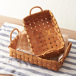 Woven Wood Tray