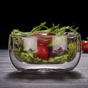 Double Wall Glass Bowls